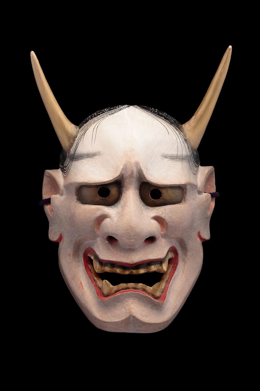 Nomura Ran, Hannya No Theater mask. Painted wood. Japan, Edo Period (1603-1868).