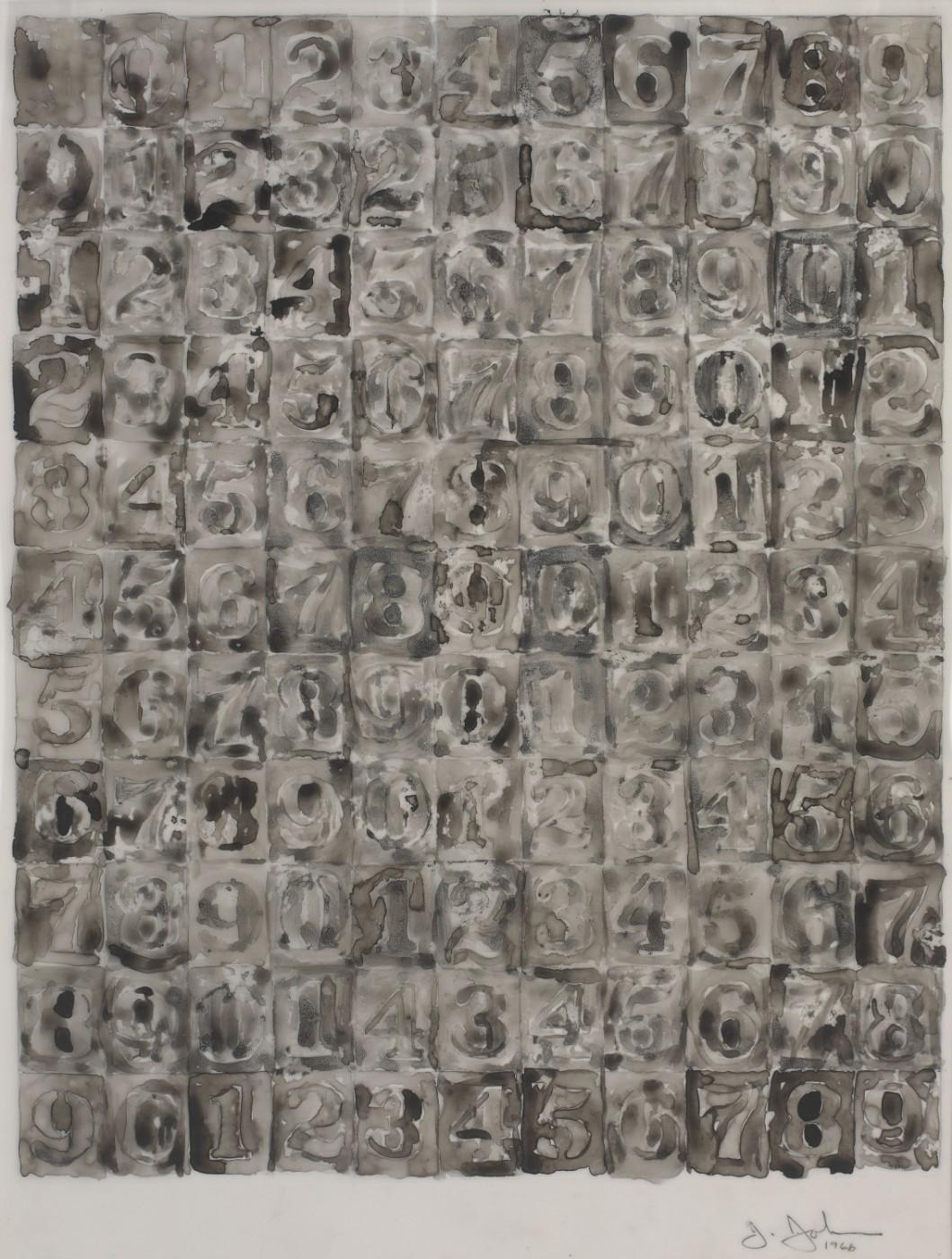 Jasper Johns, Numbers, 1966