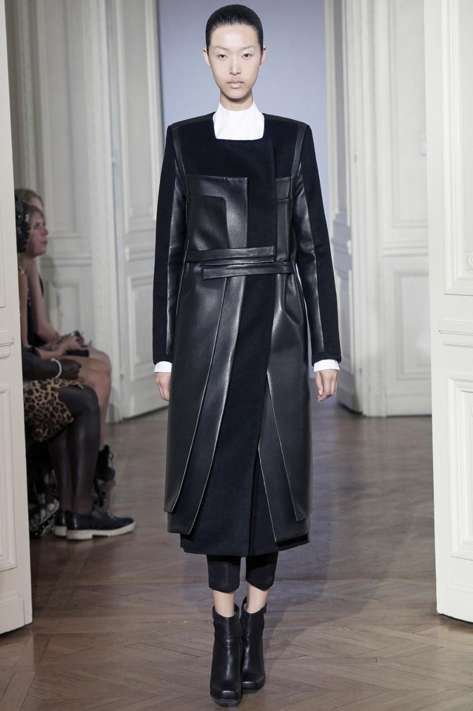 Unisex Couture Look #3 – Coat – From Rad Hourani Unisex Couture Collection #9 Paris, Fall/Winter 2012. Rad Hourani (Canadian, born in Jordan 1982). 