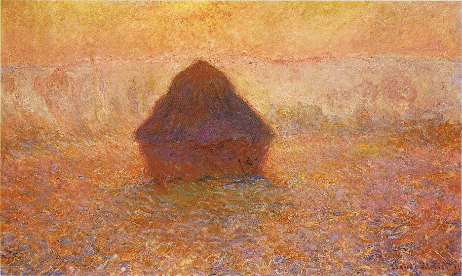 Claude Monet, Wheatstack (Sun in the Mist), 1891