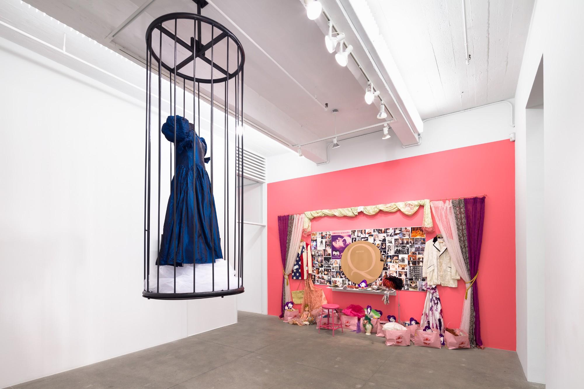 Installation view, Hunter Reynolds’ From Drag to Dervish at P·P·O·W, New York, now available to view online.