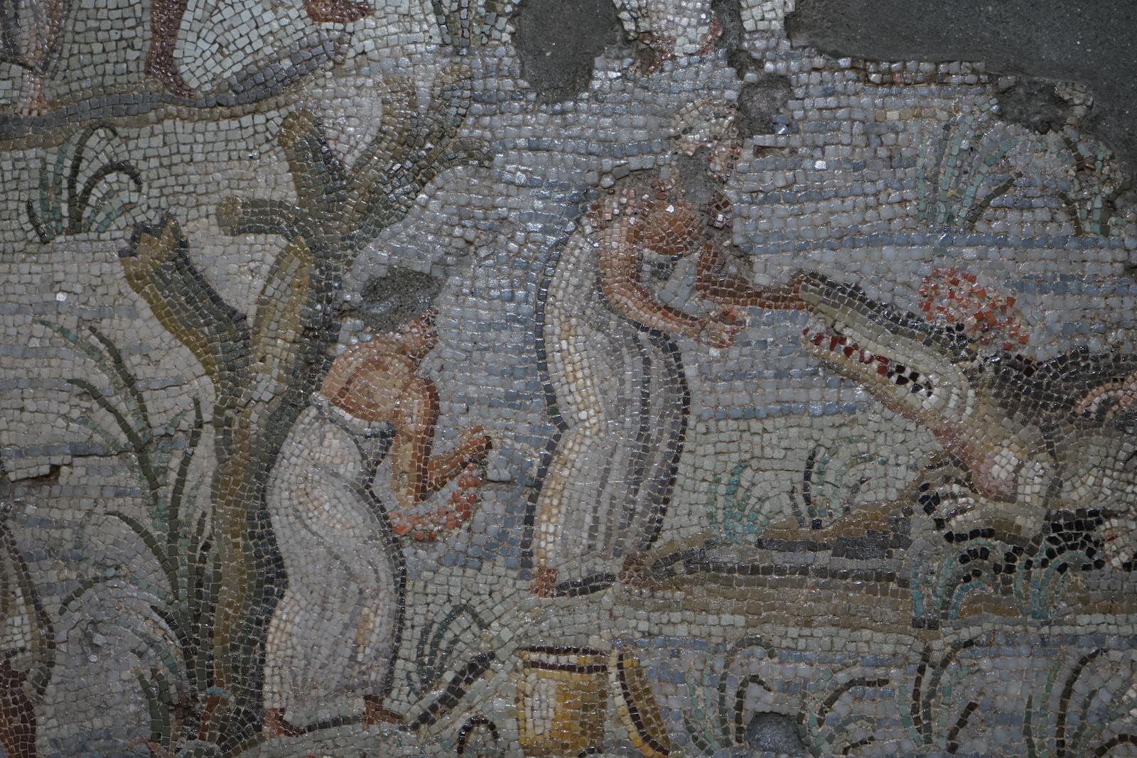 4 b Mosaic with Nile scene, 1st century BC