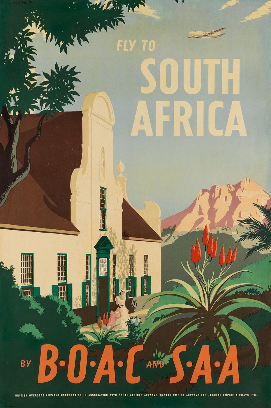 E.O. Seymour, Fly to South Africa/By BOAC and SAA, 1950