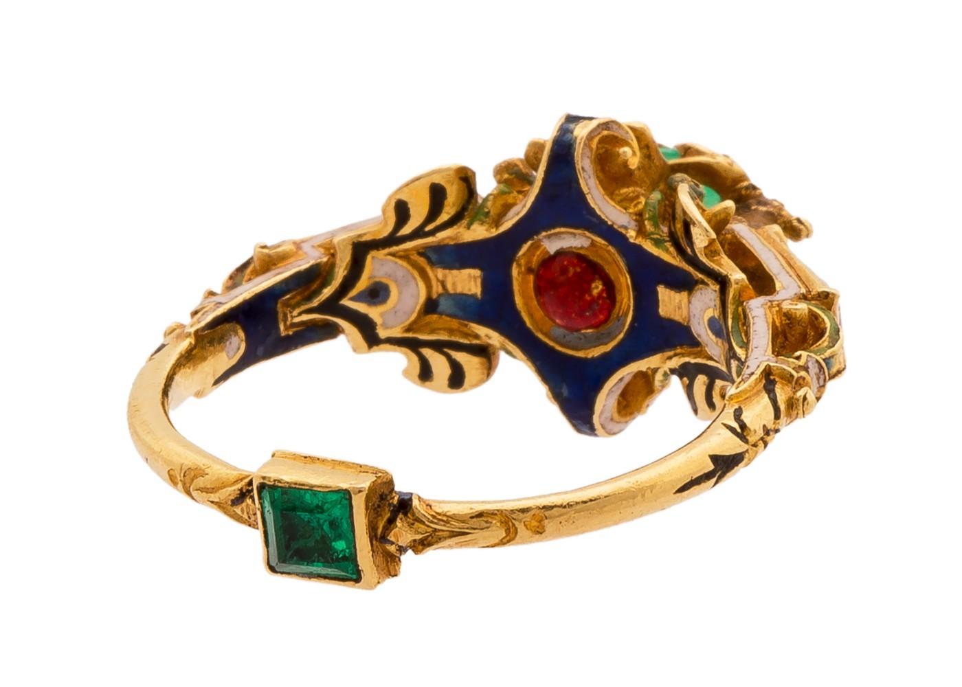 A Monumental Renaissance Gemstone Rong with Two Stags and Exceptional Provenance