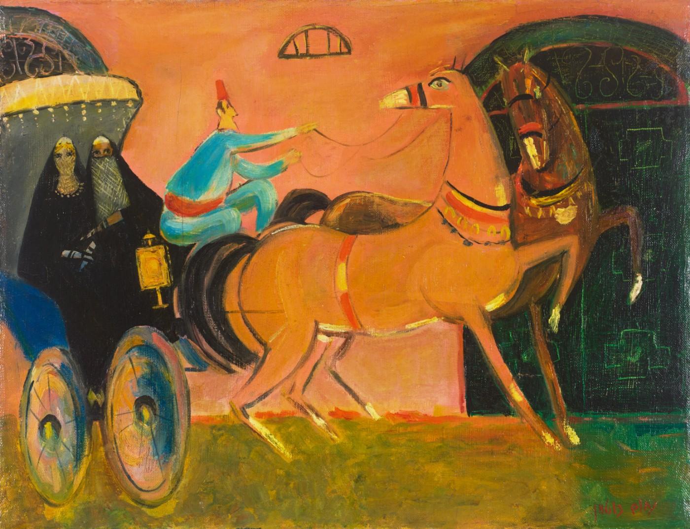 Nahum Gutman, Chariot and Horses