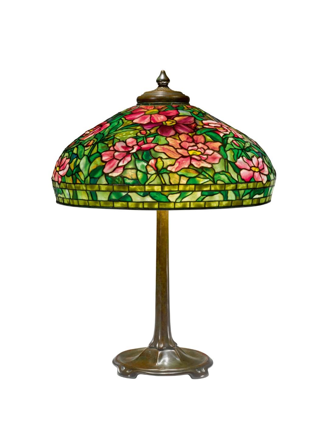 Tiffany Studios, “Peony” Table Lamp, circa 1915