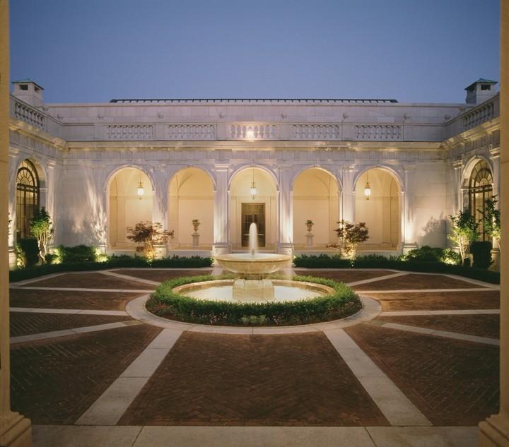 The Freer Gallery of Art Courtyard at Night