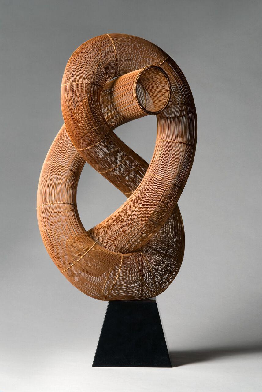 Fujitsuka Shosei, Bamboo Basketry Sculpture; “Winding”, 1983