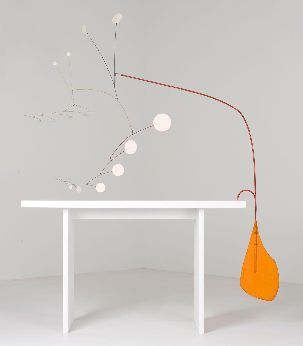 Alexander Calder, Orange Under Table