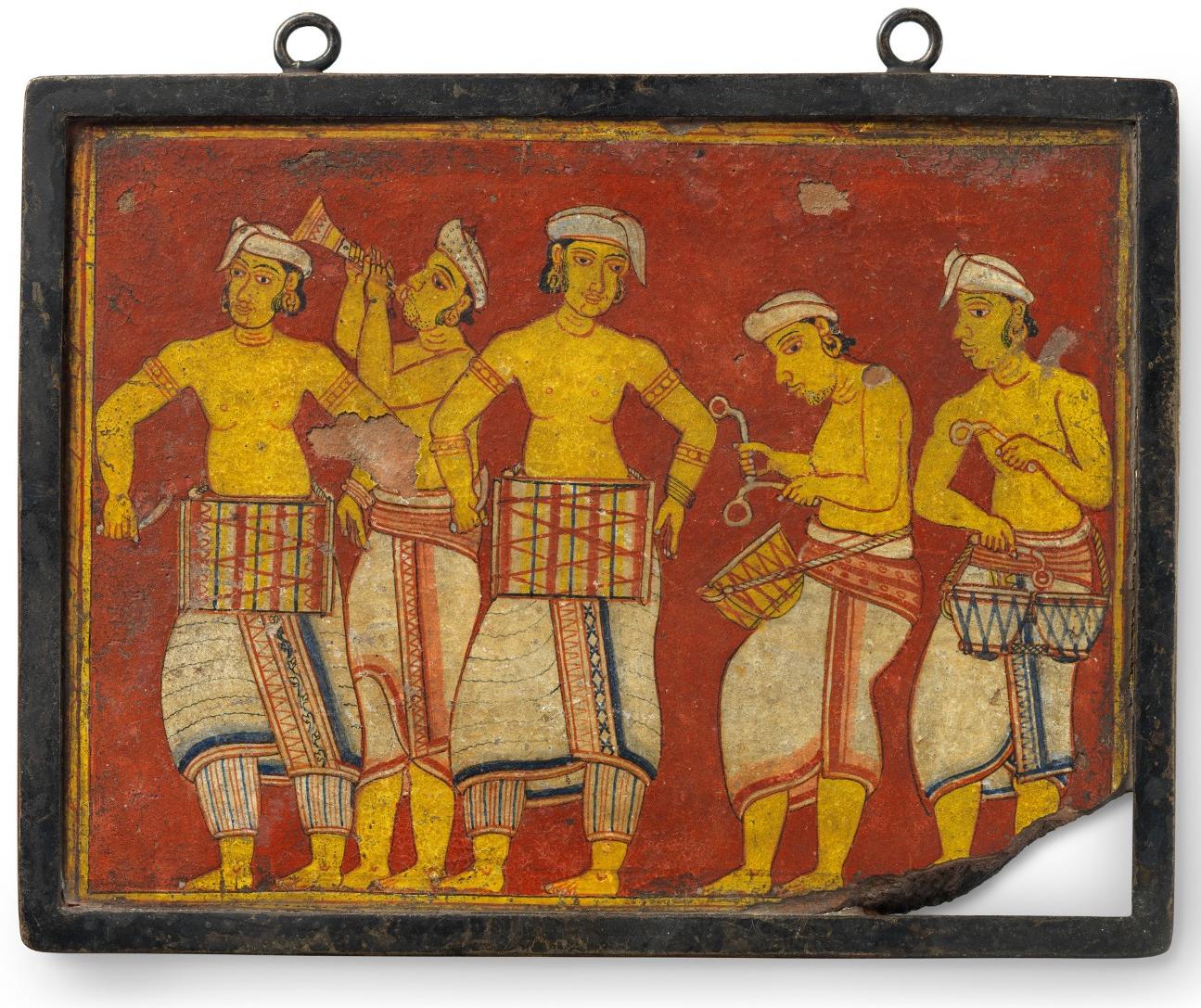 Tile with Musicians, late 18th century