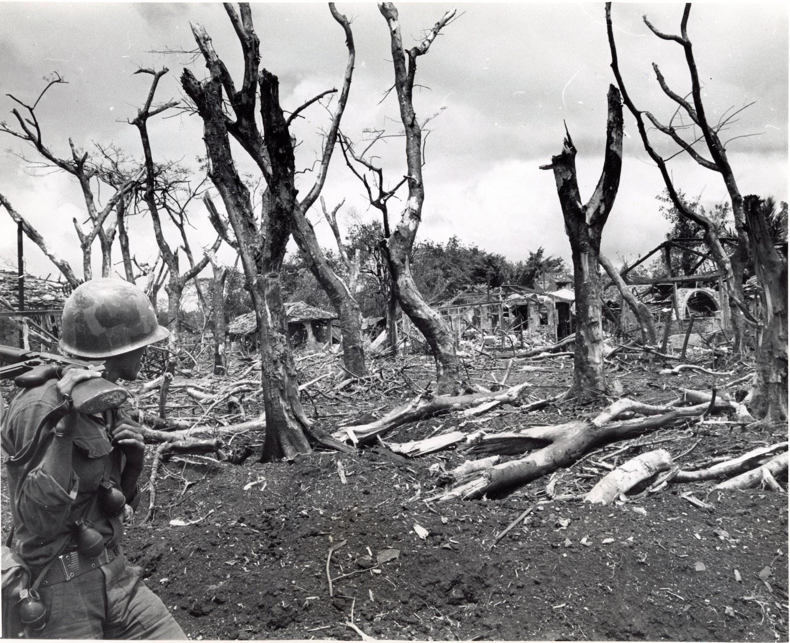 Anon (Wide World Photos), Rubber Plantation Town at Thuan Loi, June 1965.