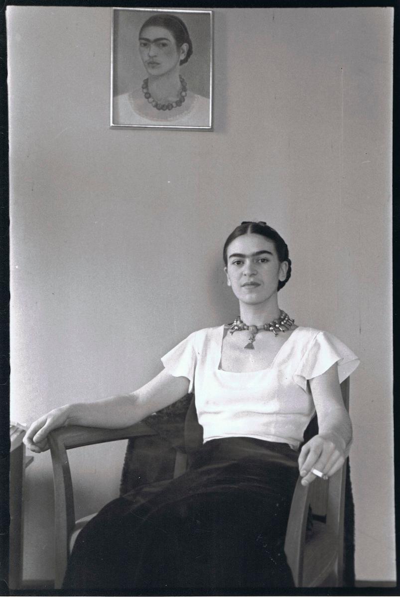Lucienne Bloch (1909-1999), Frida Kahlo at the Barbizon Plaza Hotel, New York, 1933