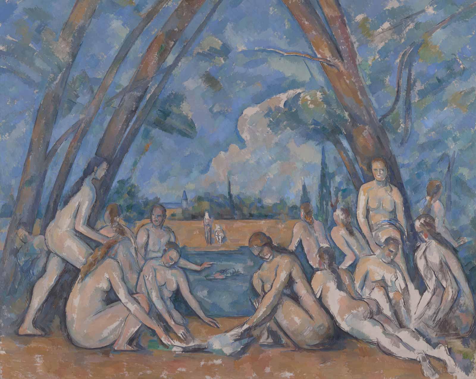 The Large Bathers, 1900-1906, by Paul Cézanne.