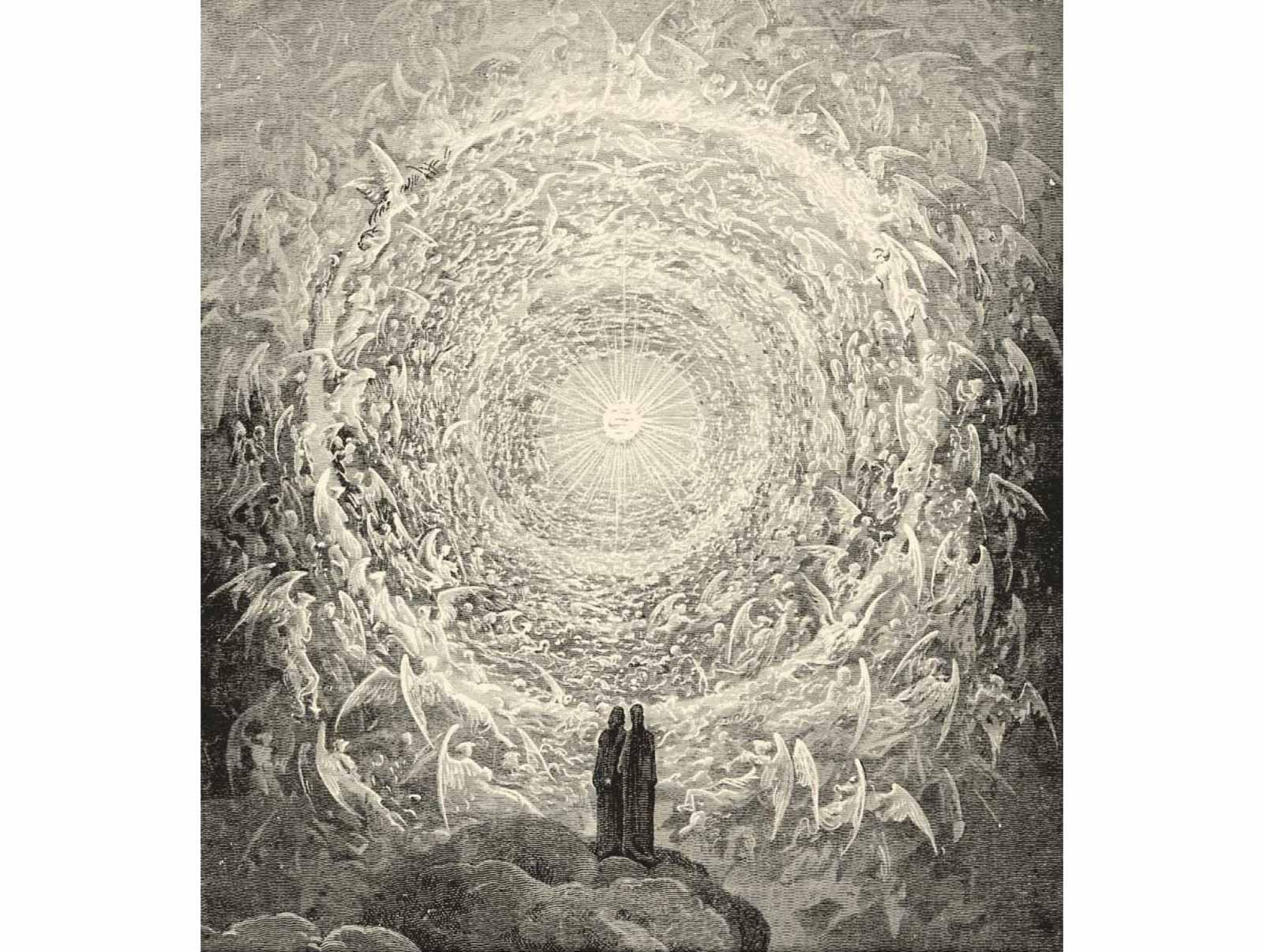 Reproduções De Pinturas Ilustração a partir de Dante`s `Divine