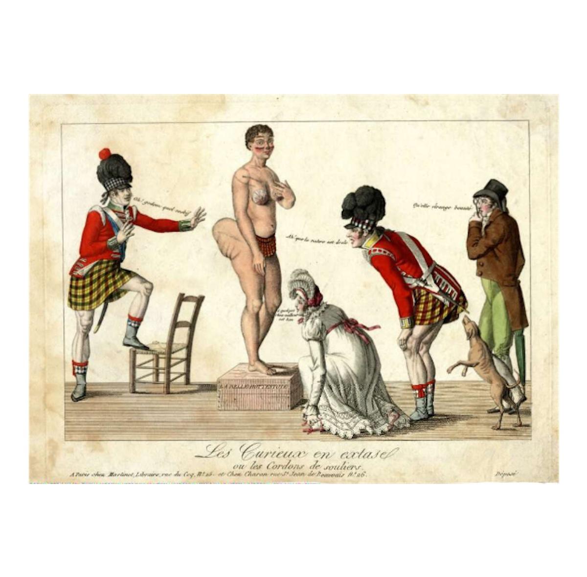 Louis François Charon, Les curieux en extase, ou les cordons de souliers, 1815. Pigment on paper, The British Museum, London.