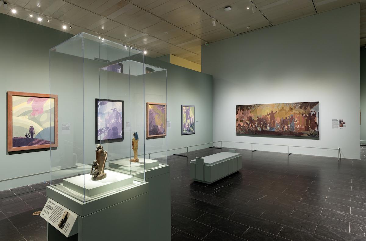 Installation view of The Harlem Renaissance and Transatlantic Modernism at the Metropolitan Museum of Art. 