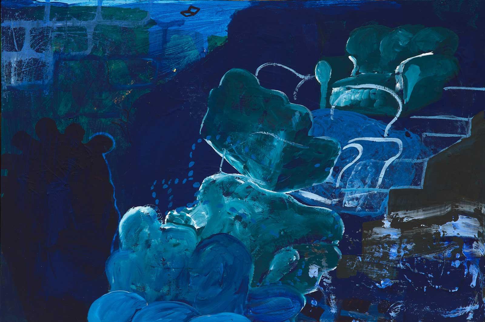 Walter Price, Elephants view blue, 2016-2018.