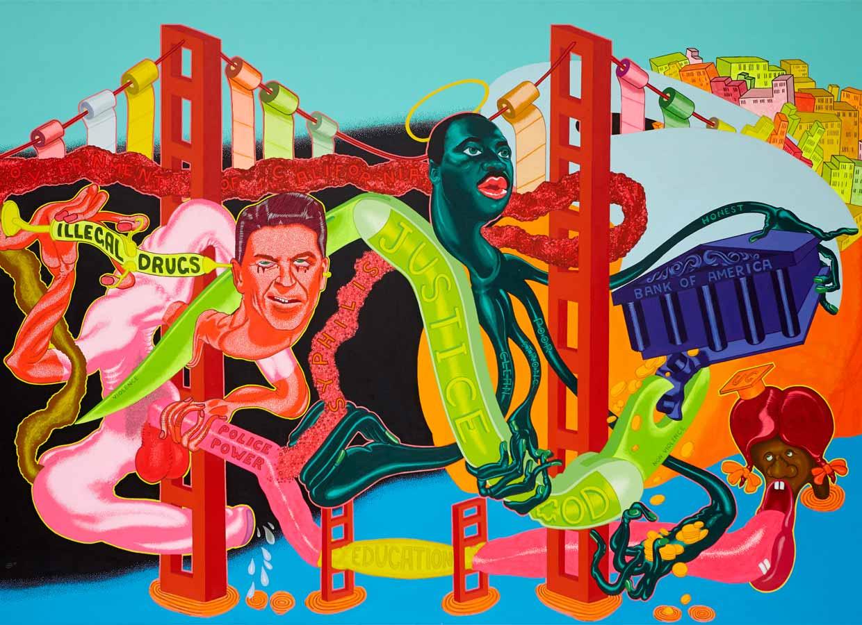 Peter Saul, The Government of California, 1969.