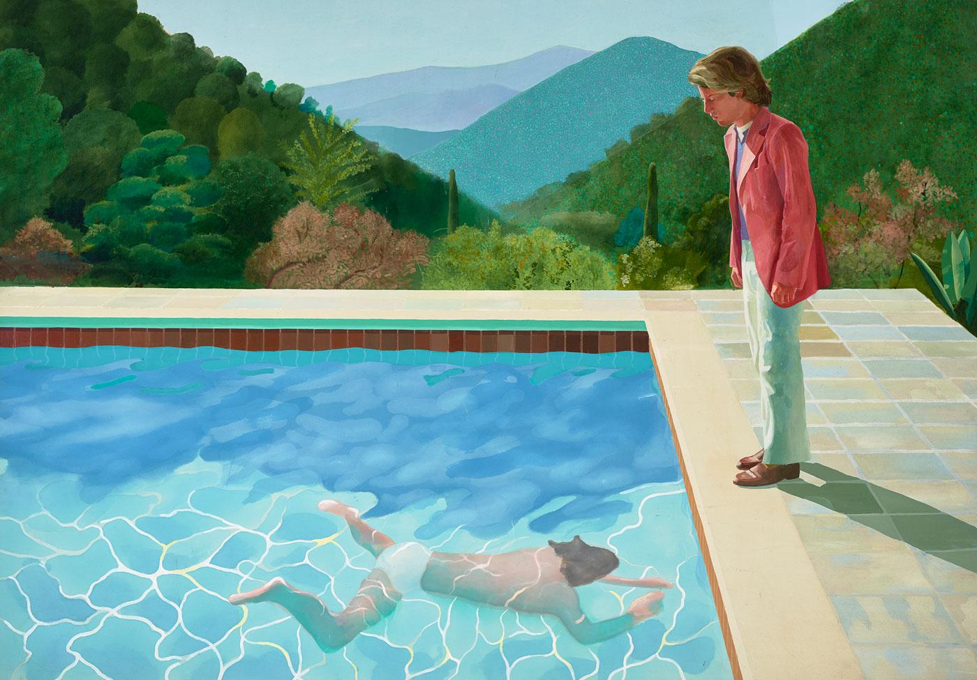 Portrait of an Artist (Pool with Two Figures) by David Hockney, 1972. 
