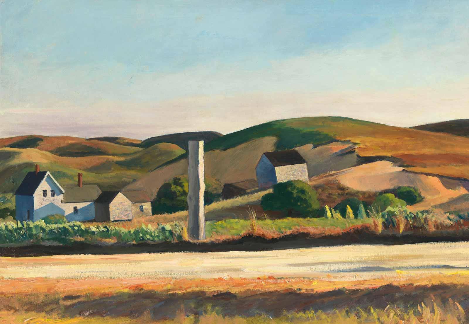 Edward Hopper, Road and Houses, South Truro, 1930–1933.