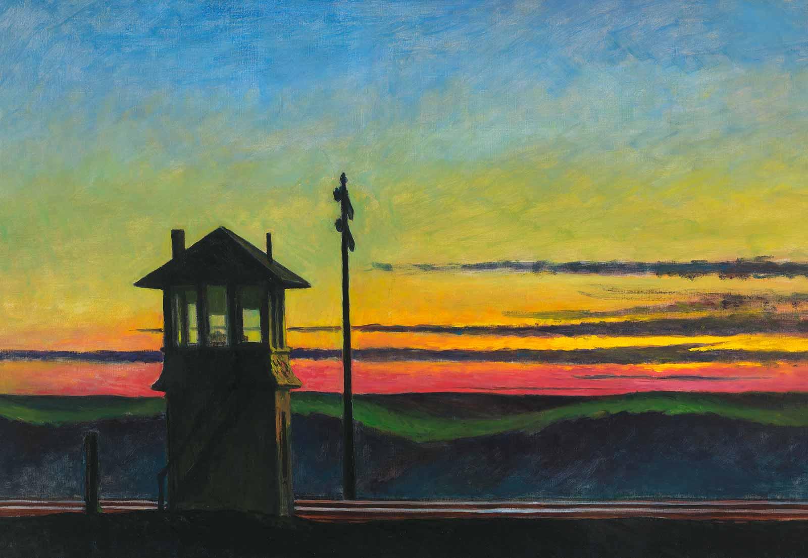 Edward Hopper, Railroad Sunset, 1929.