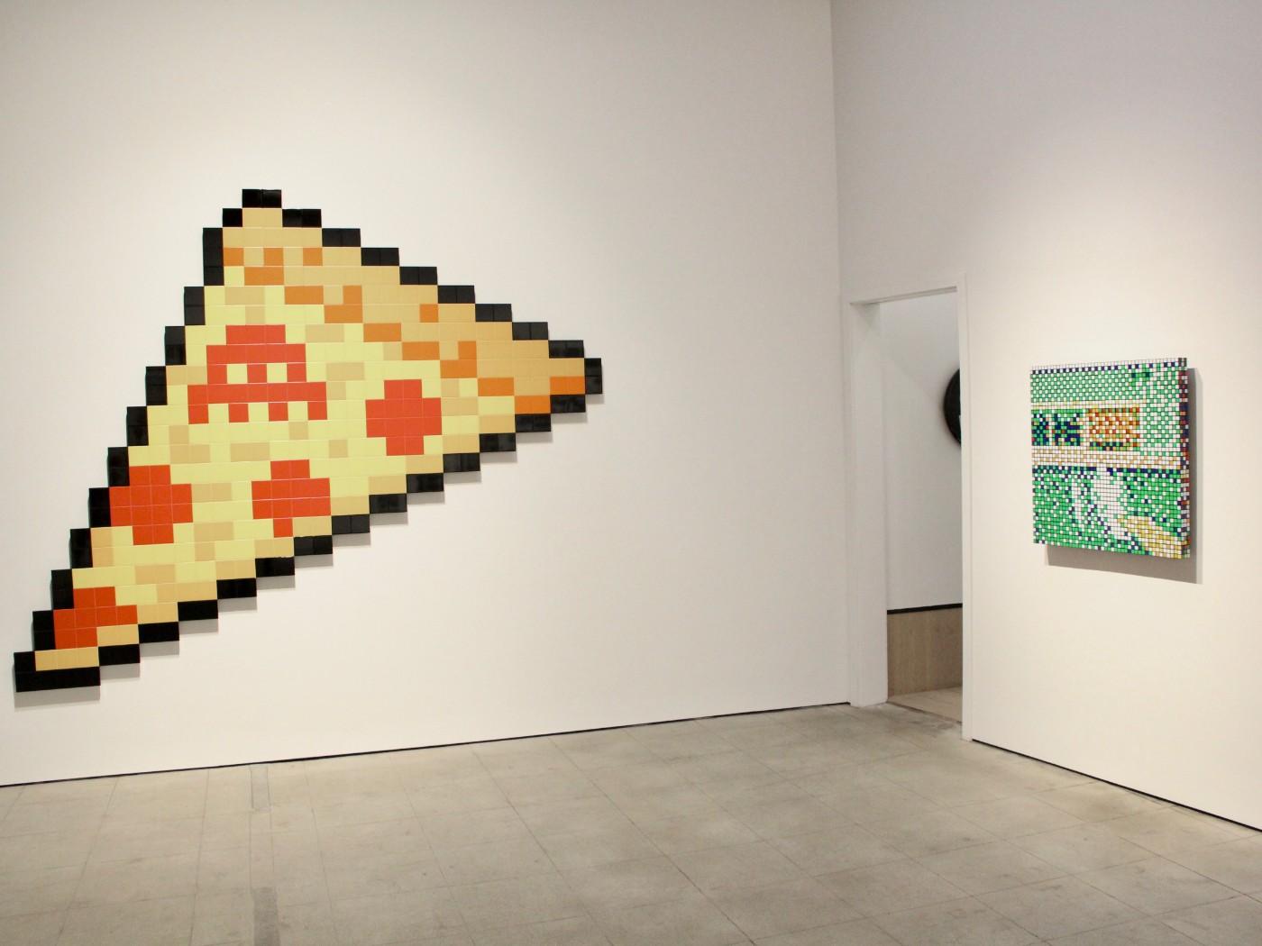 Installation view, Invader: Into the White Cube