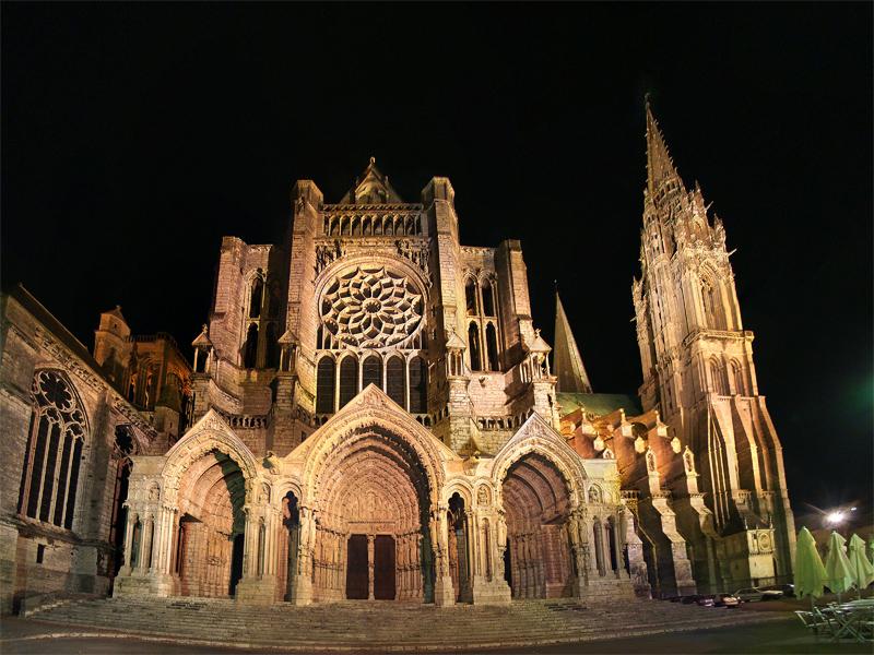 The North facade of Chartres Cathedral