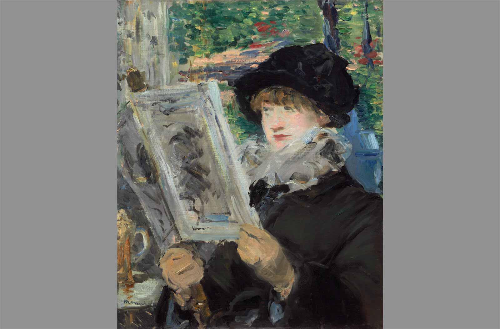 Édouard Manet. Woman Reading, 1880 or 81.