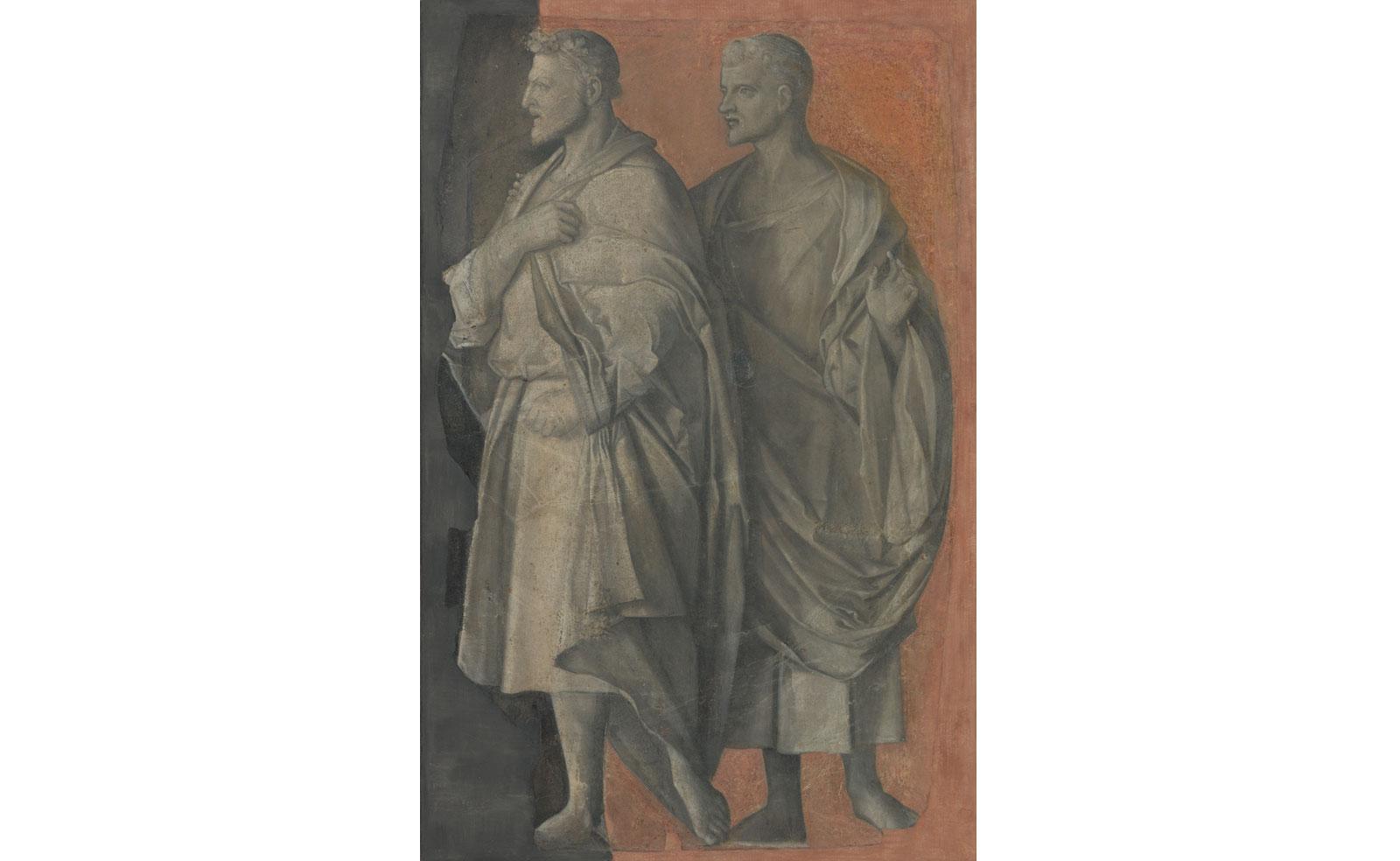 Two men in antique dress by Giovanni Bellini.