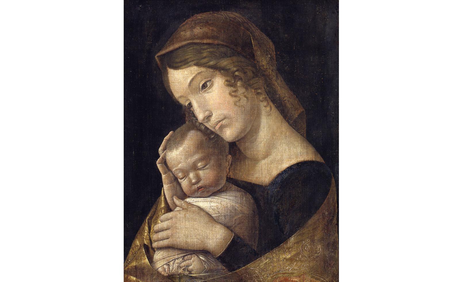 Madonna with Sleeping Child by Andrea Mantegna.