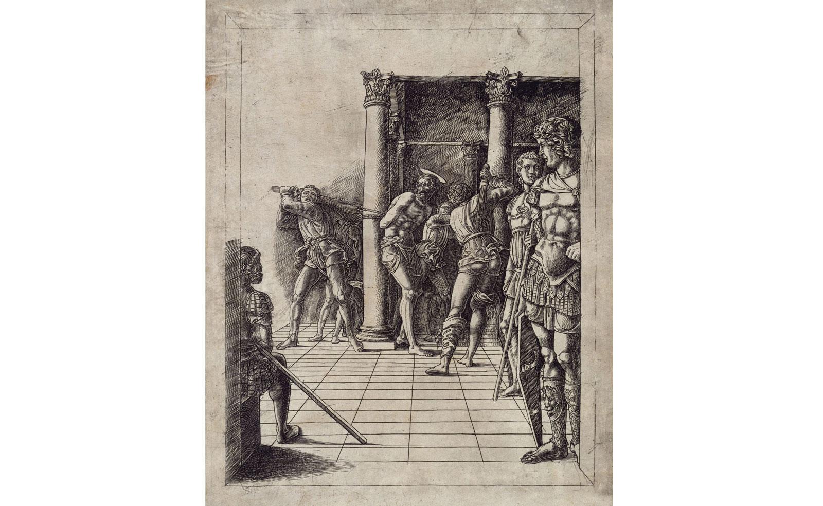 The Flagellation with Pavement by Andrea Mantegna (and unknown engraver).
