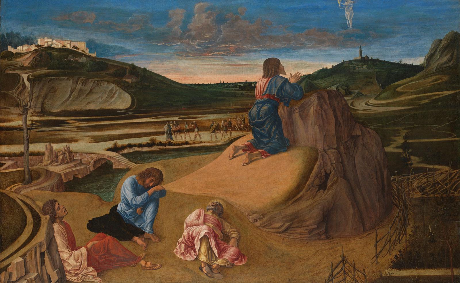 The Agony in the Garden by Giovanni Bellini.
