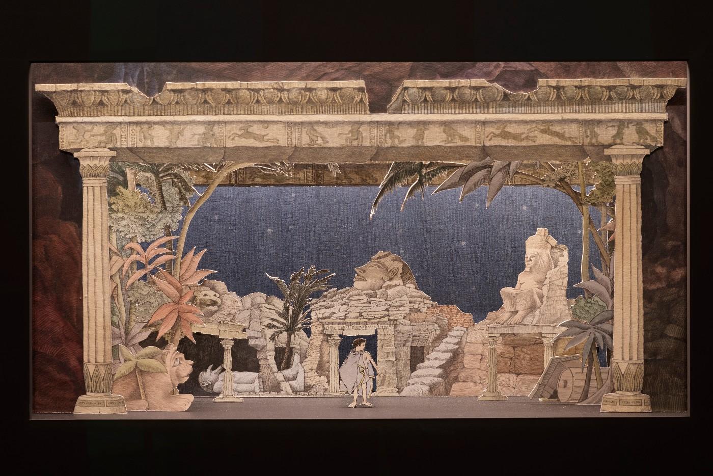 Installation view, Drawing the Curtain: Maurice Sendak’s Designs for Opera and Ballet