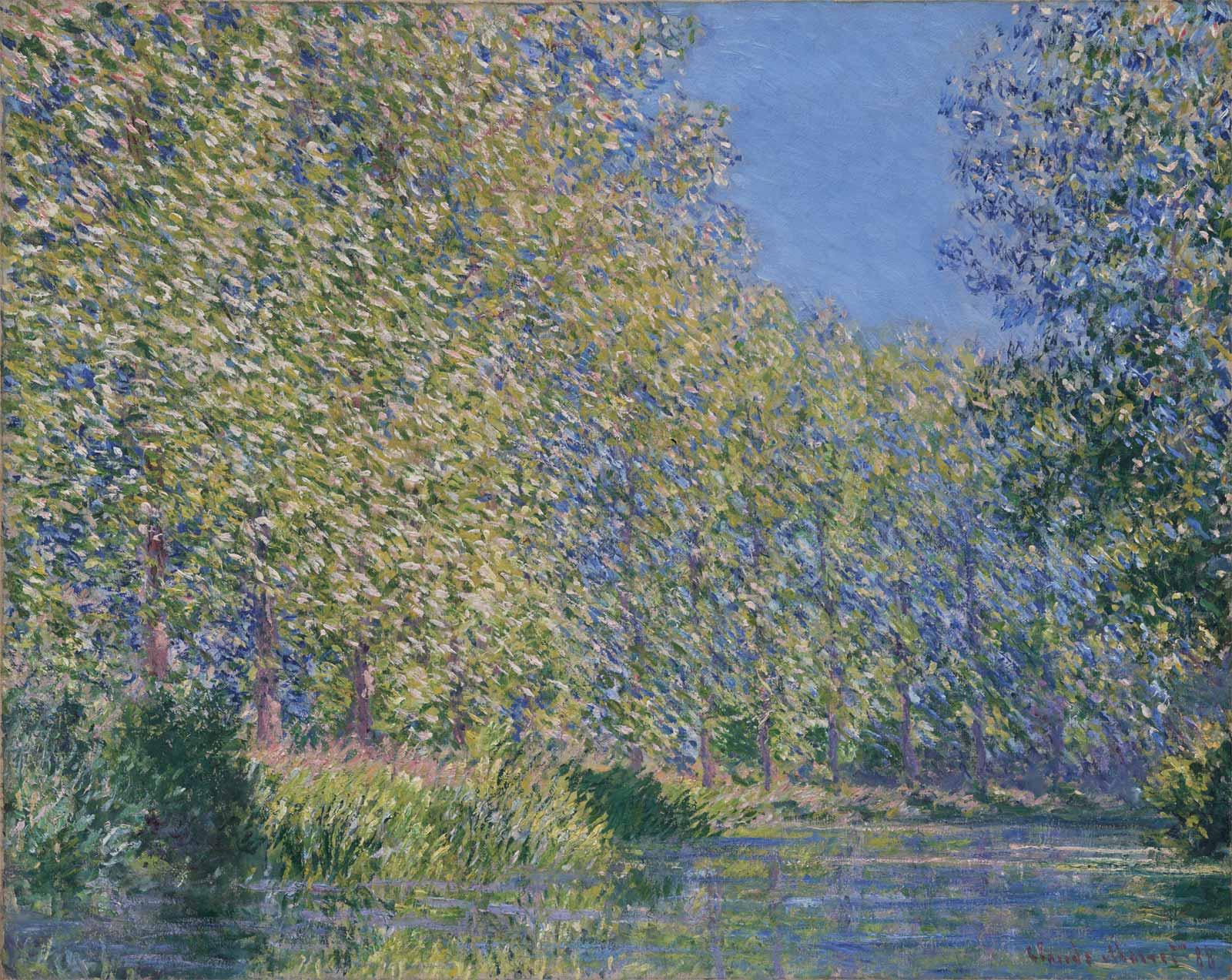 Bend in the Epte River near Giverny, 1888, by Claude Monet