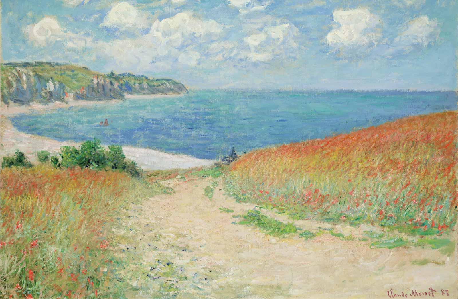 Claude Monet, Path in the Wheat Fields at Pourville, 1882.