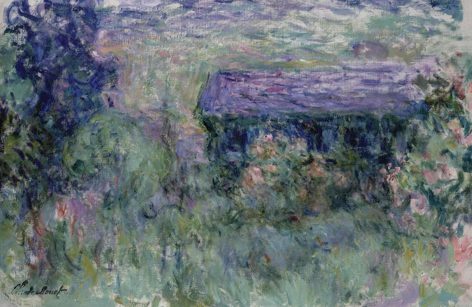 Claude Monet, The House Seen Through the Roses, 1925-26. 