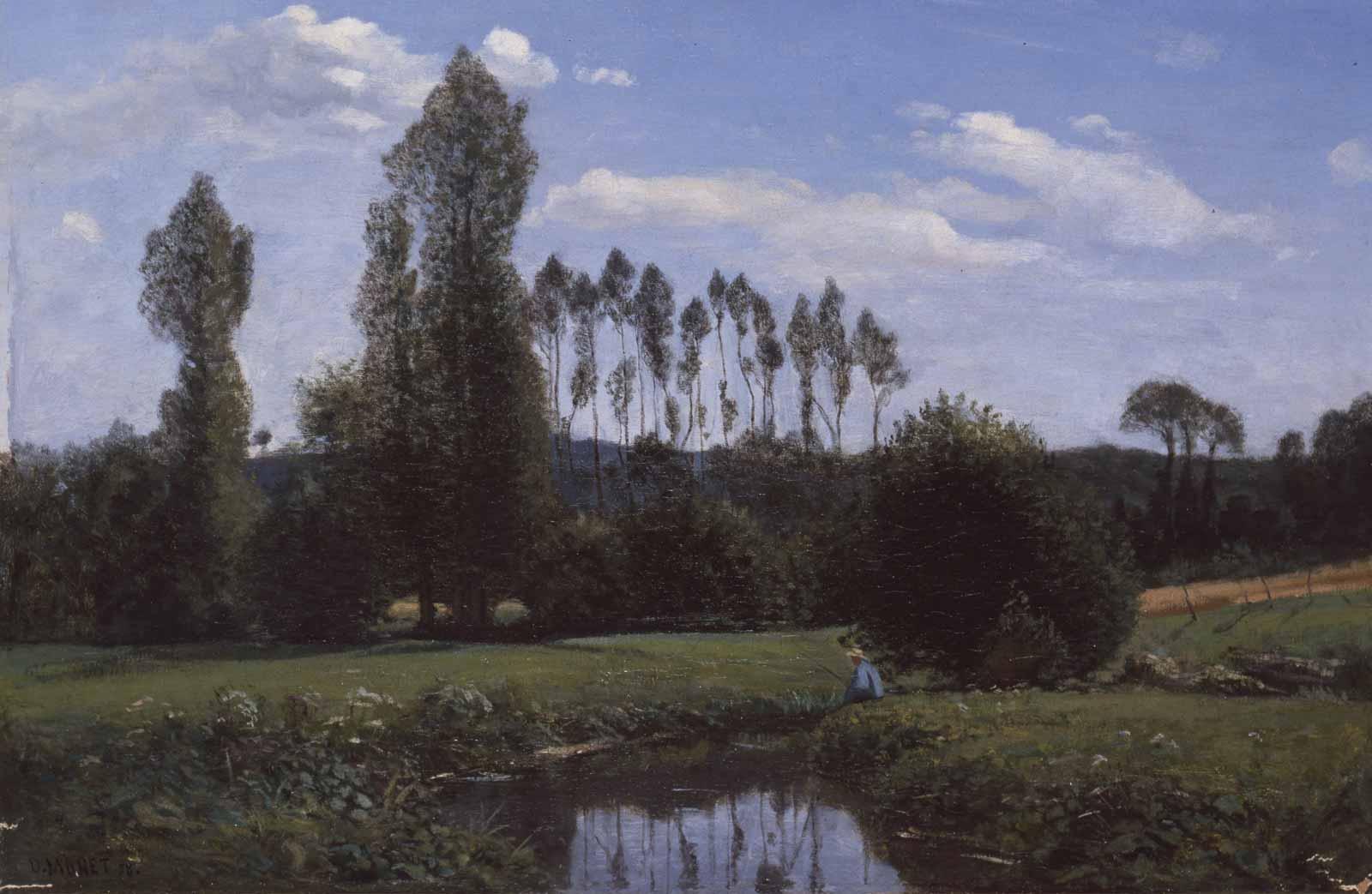 Claude Monet, View from Rouelles, 1858. 