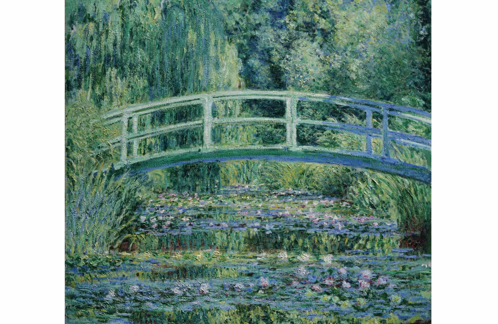 Claude Monet, Waterlilies and Japanese Bridge, 1899.