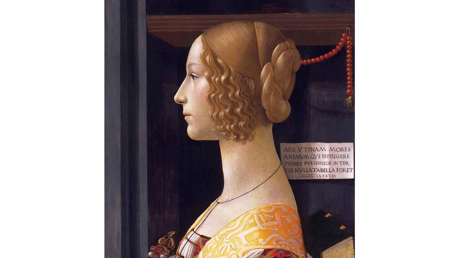 Domenico Ghirlandaio (1449–1494), Portrait of Giovanna Tornabuoni, c. 1489.