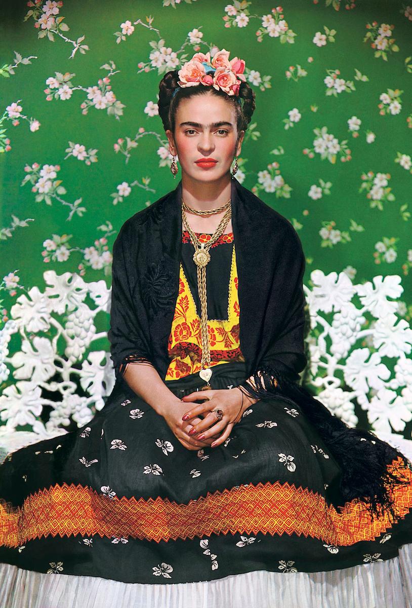 Nickolas Muray (American, born Hungary, 1892-1965), Frida on Bench, 1939.