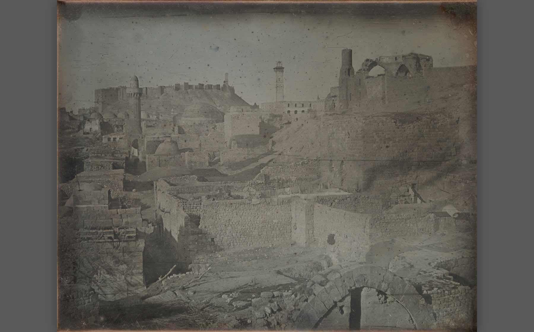 Girault de Prangey, “Aleppo, Viewed from the Antioch Gate” (1844), daguerreotype, 7-7/16 x 9-1/2 inches.