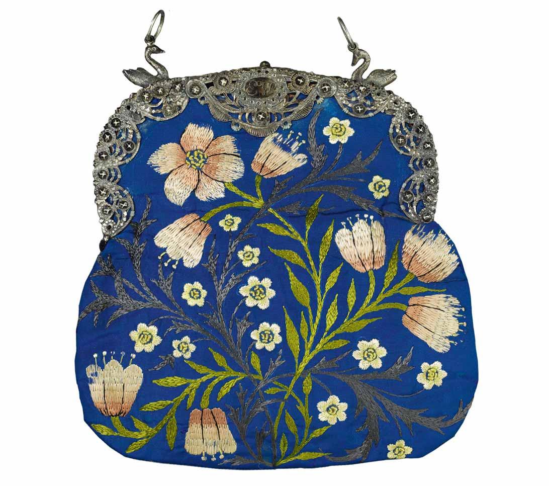 Evening Bag Stitched by Jane Morris, c.1878.