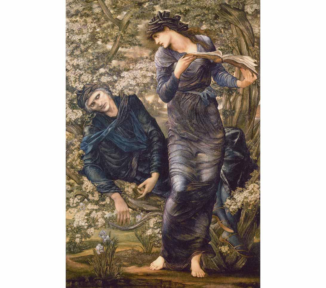 Marie Zambaco is the model in The Beguiling of Merlin by Edward by Burne-Jones, 1872-7. 