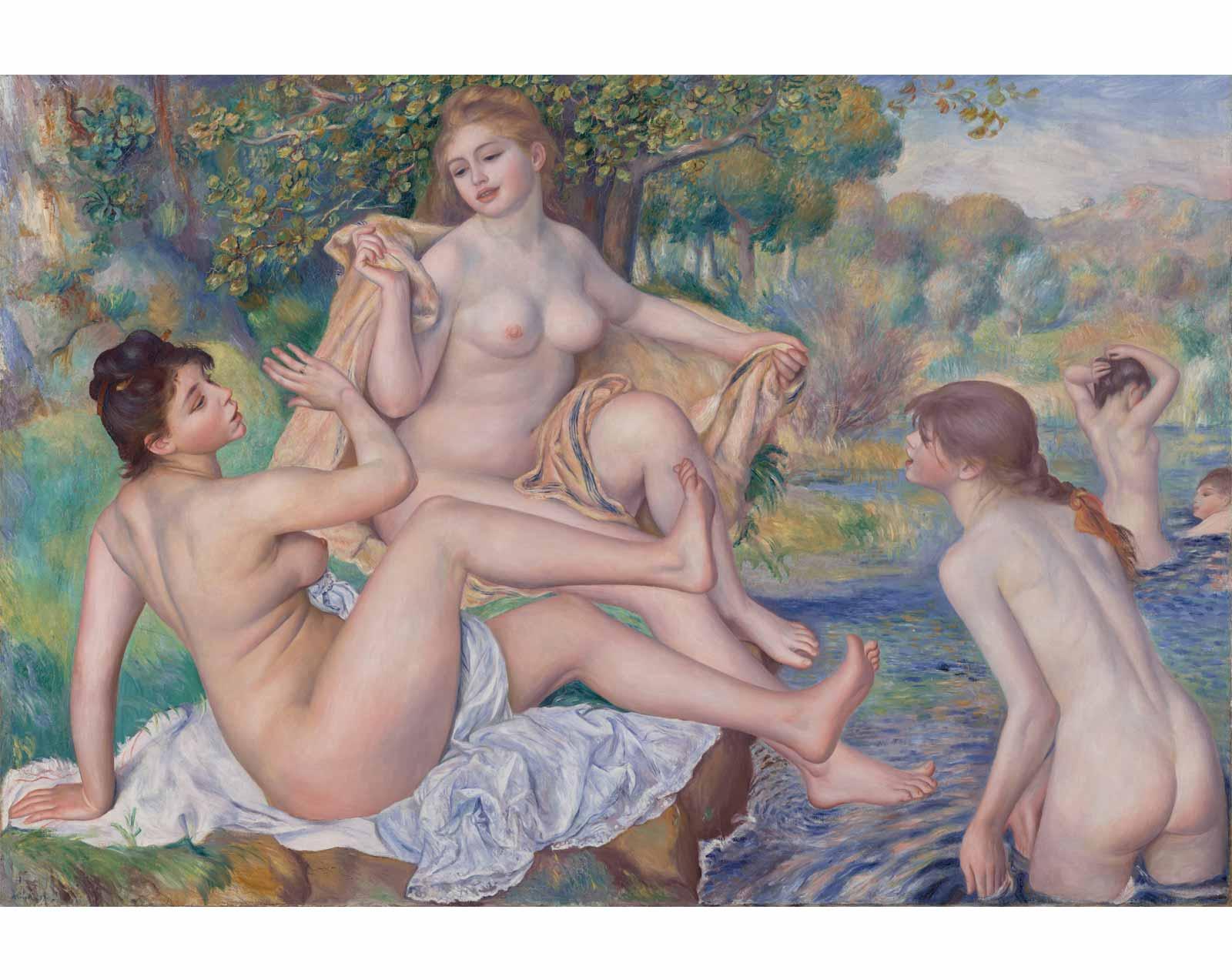 The Great Bathers, 1884-1887, Pierre-Auguste Renoir.