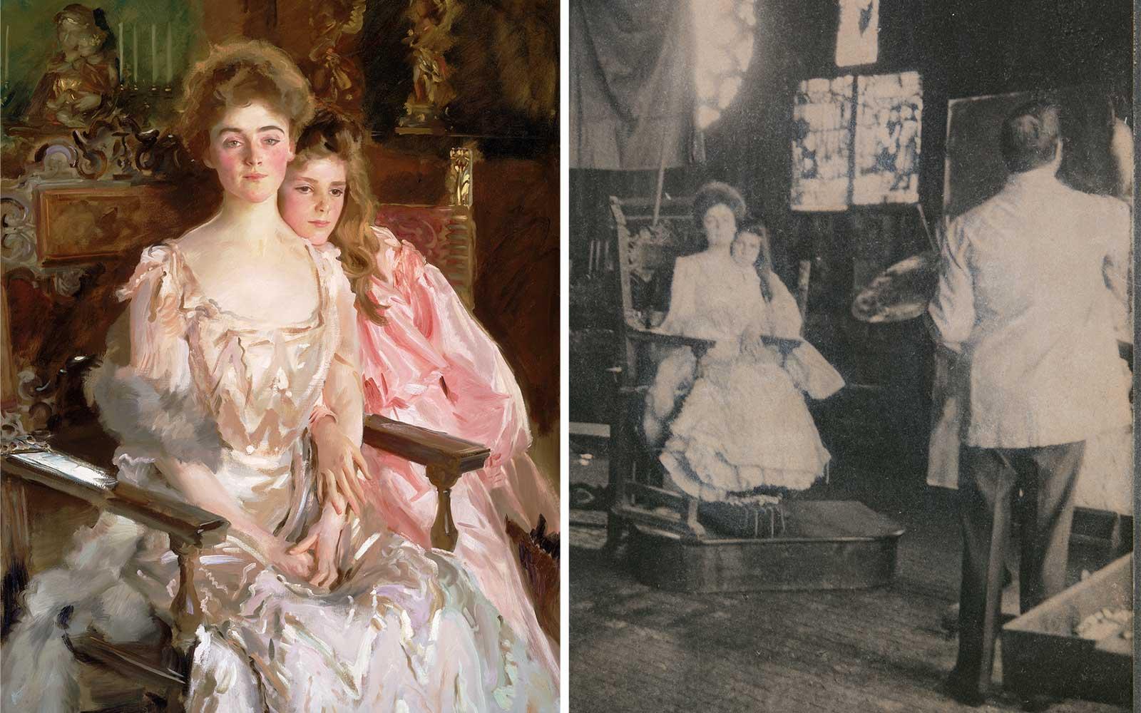 Mrs. Fiske Warren (Gretchen Osgood) and Her Daughter Rachel, by John Singer Sargent, 1903.