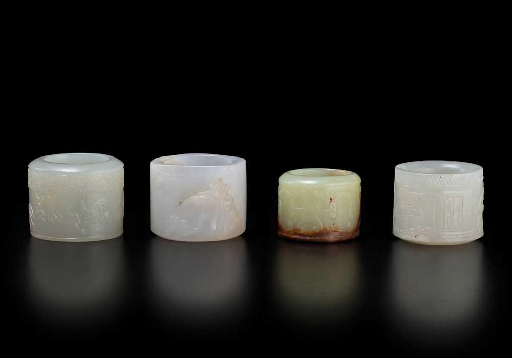 Four Jade Archer's Rings, Qing dynasty