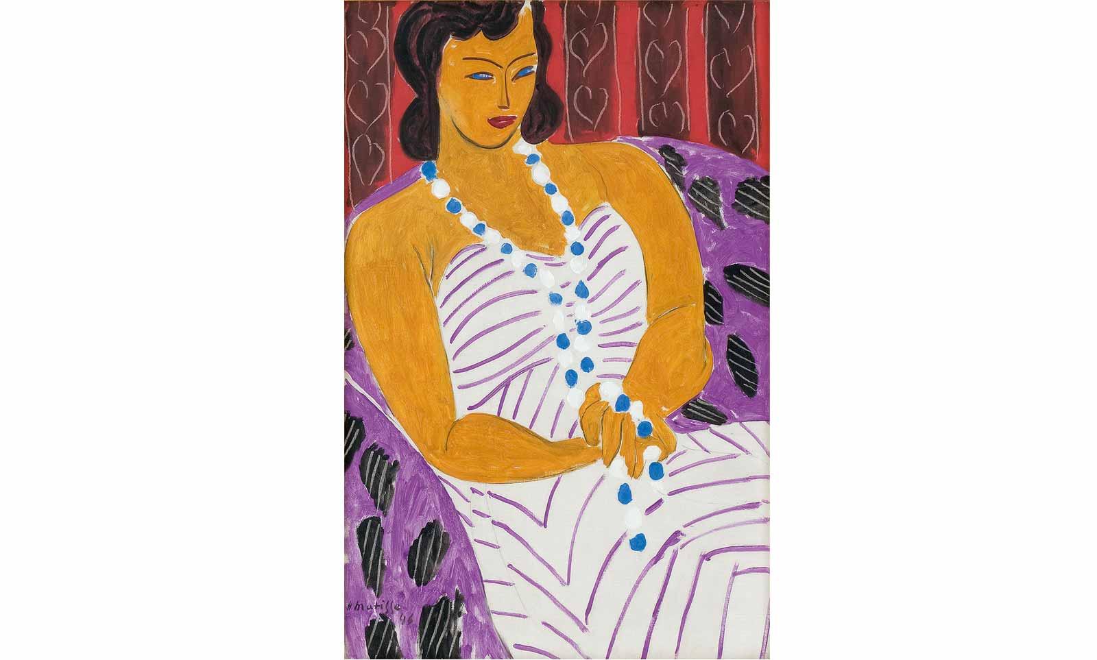 Henri Matisse (1869-1954), Lady with white dress (woman in white), 1946