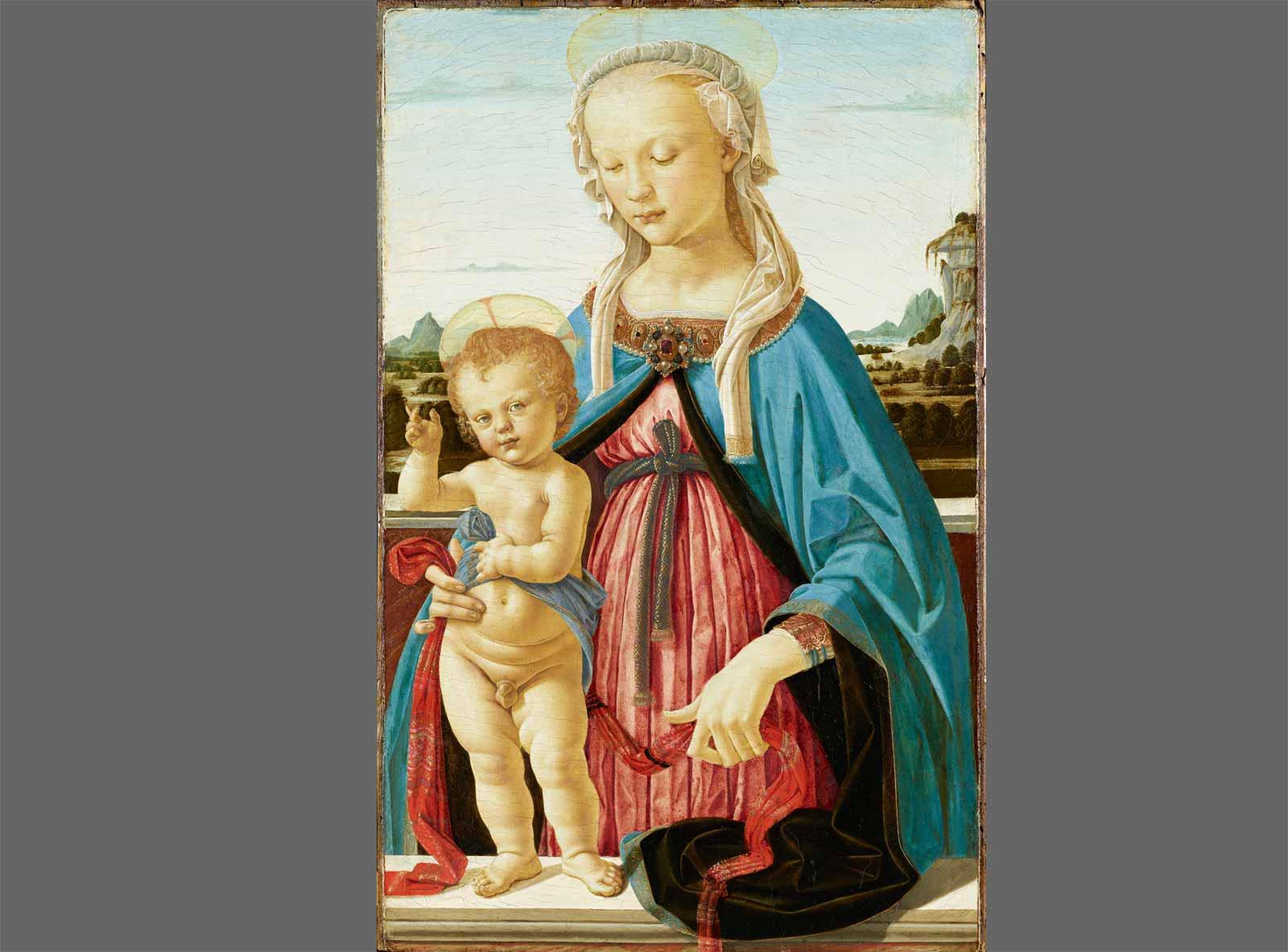 Andrea del Verrocchio Madonna and Child.