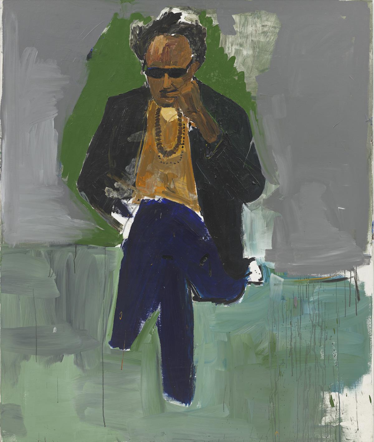 Henry Taylor, Portrait of Steve Cannon, 2013. Acrylic on canvas, 70 × 47 in. (177.8 × 119.4 cm). Hudgins Family Collection. © Henry Taylor. Courtesy the artist and Hauser & Wirth. Photograph by Joshua White