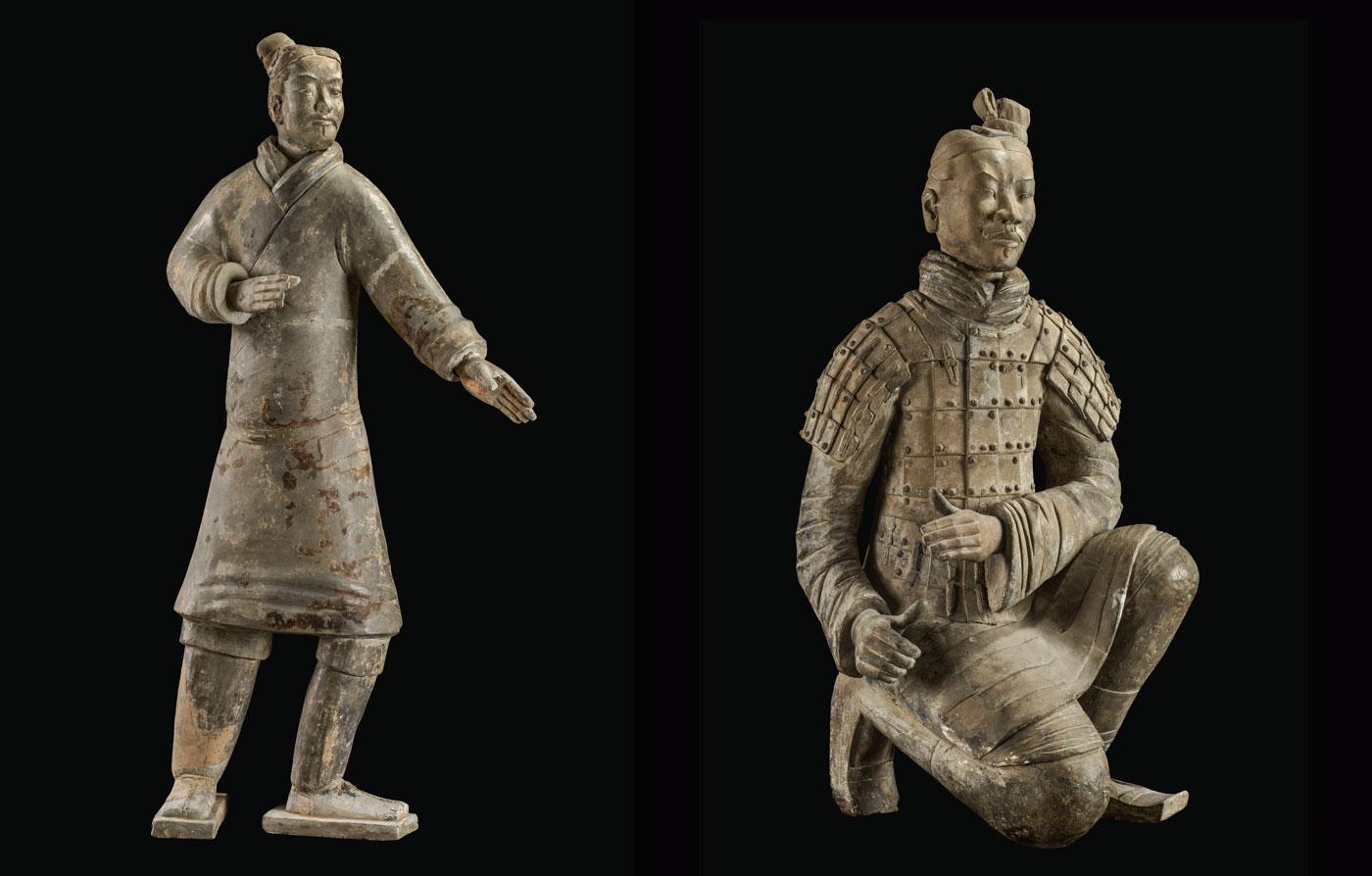 Standing Archer and Kneeling Archer